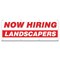 Signmission Now Hiring Landscapers Banner Apply Inside Accepting Application Single Sided B-96-30266 - alternate 1